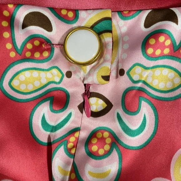 Nicole by Nicole Miller Colorful Sleeveless Sz 14 Paisley Print Shift Dress - Picture 14 of 16